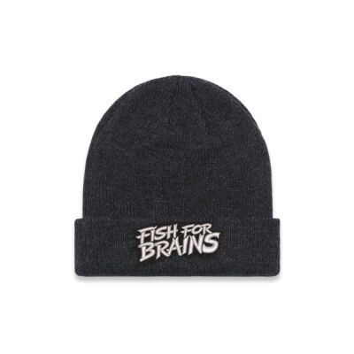 Fish for Brains Knit Beanie - Graffiti Logo Thumbnail